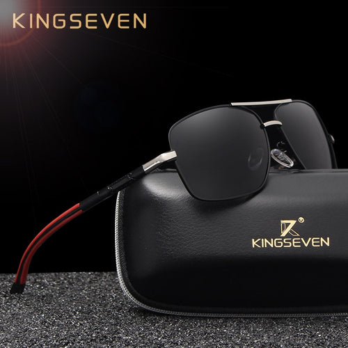 KINGSEVEN Brand Designer Men's Aluminum Magnesium Sun Glasses