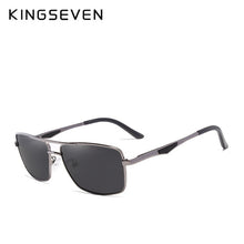 Load image into Gallery viewer, KINGSEVEN Brand Stainless Steel Men&#39;s Rectangle Sun Glasses