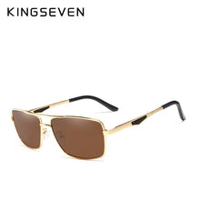 Load image into Gallery viewer, KINGSEVEN Brand Stainless Steel Men&#39;s Rectangle Sun Glasses