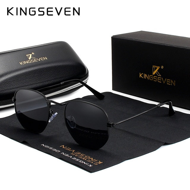 KINGSEVEN Classic Designer Round Sun glasses